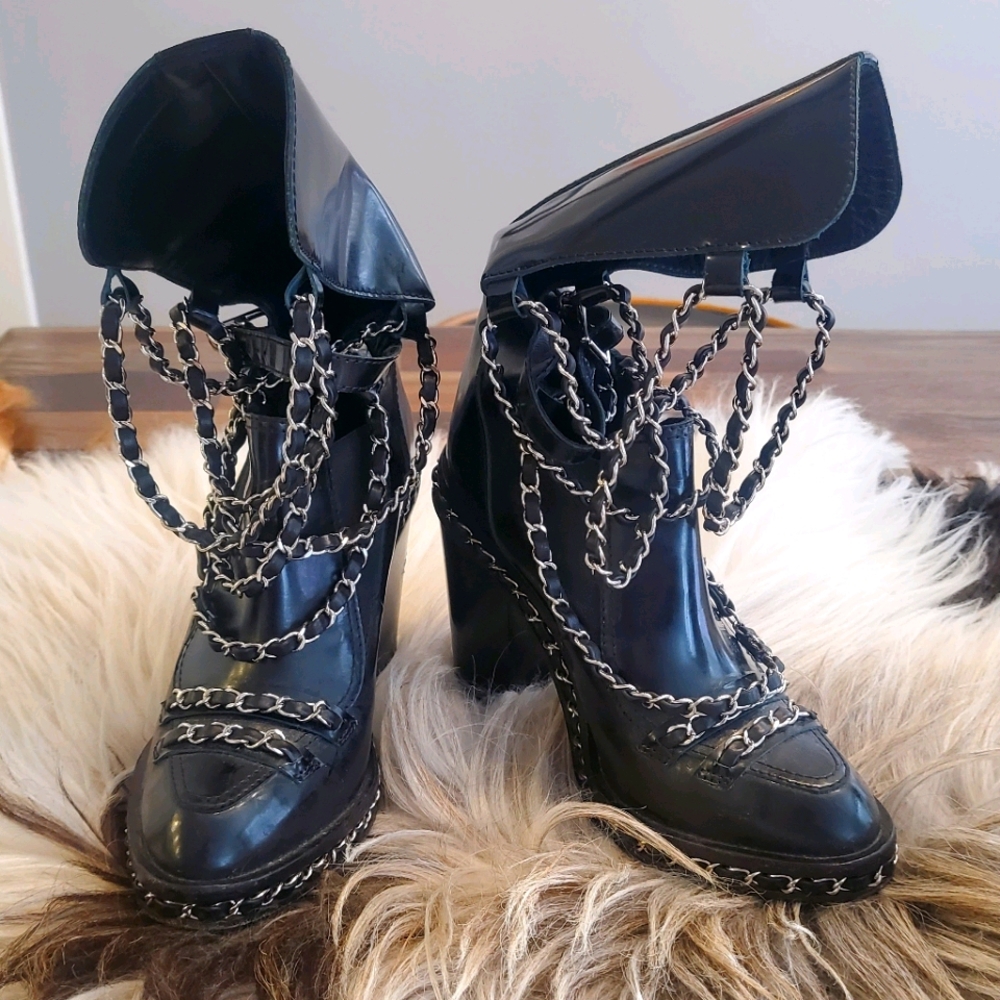 Chanel 2013 Front Chain Boots